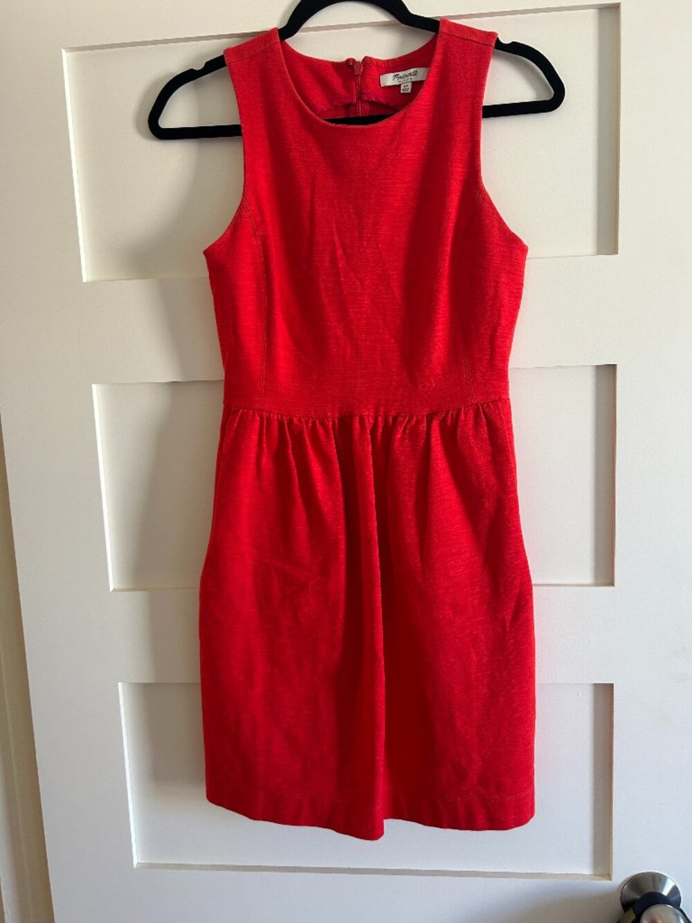 Red Madewell mini dress, size XS